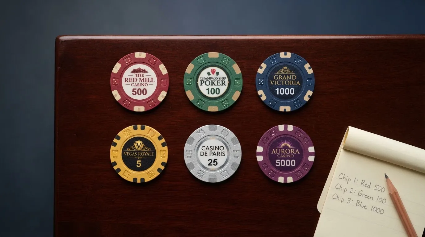 Vista comparativa de fichas de casino con sus respectivas ofertas de bienvenida, importes y condiciones destacadas sobre un fondo limpio