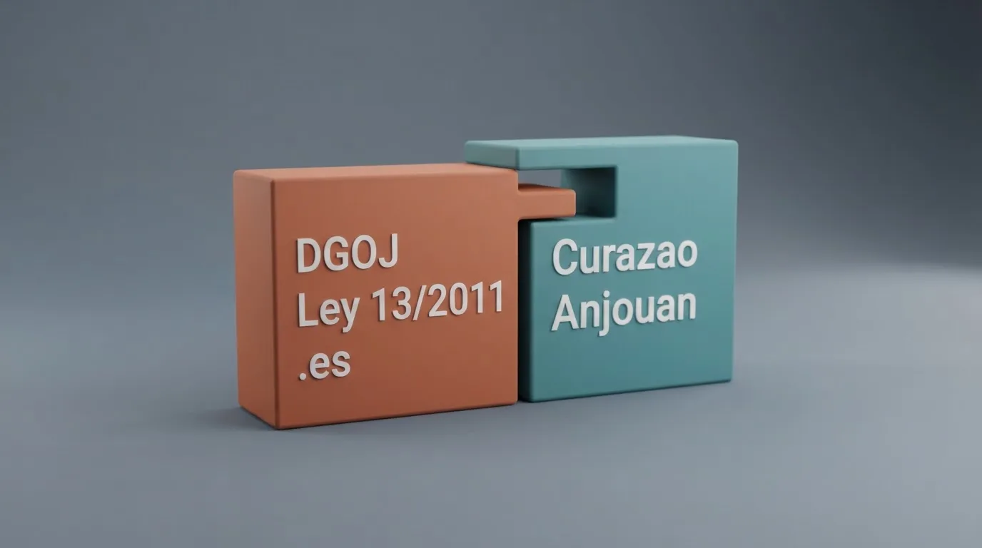 Representación del marco regulatorio español frente a las licencias offshore: DGOJ, Ley 13/2011 y dominio .es frente a Curazao y Anjouan